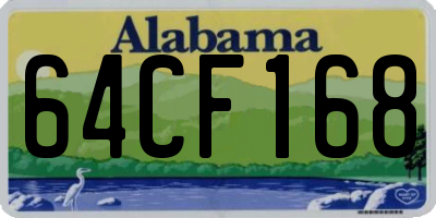 AL license plate 64CF168