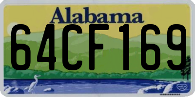 AL license plate 64CF169