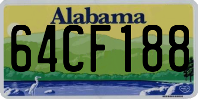 AL license plate 64CF188