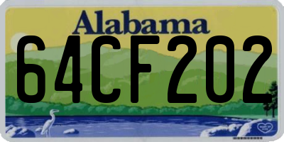 AL license plate 64CF202