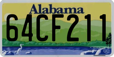 AL license plate 64CF211
