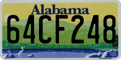 AL license plate 64CF248