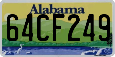 AL license plate 64CF249