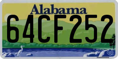AL license plate 64CF252