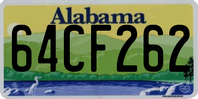 AL license plate 64CF262