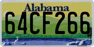AL license plate 64CF266