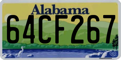 AL license plate 64CF267