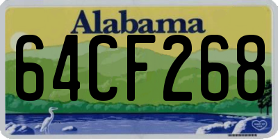 AL license plate 64CF268