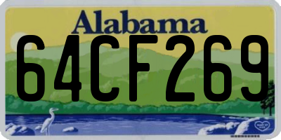 AL license plate 64CF269