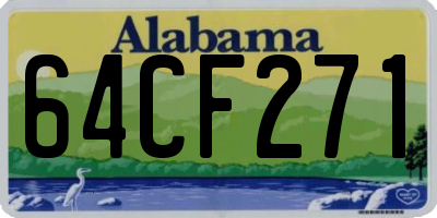 AL license plate 64CF271