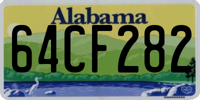 AL license plate 64CF282