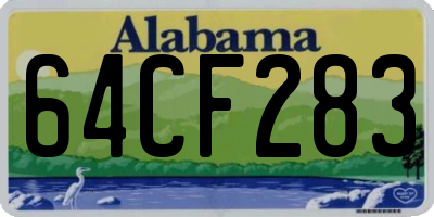 AL license plate 64CF283