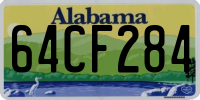 AL license plate 64CF284