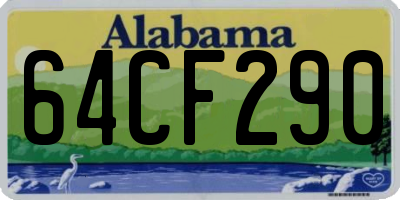 AL license plate 64CF290