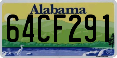 AL license plate 64CF291