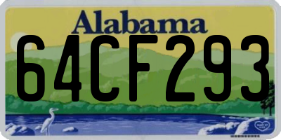 AL license plate 64CF293