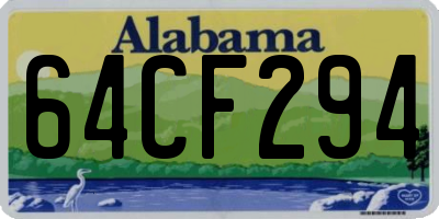 AL license plate 64CF294