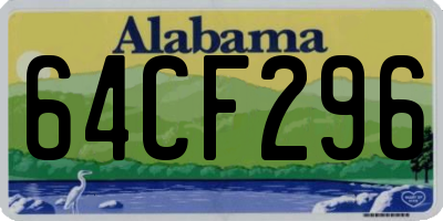 AL license plate 64CF296