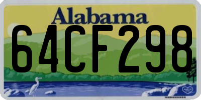 AL license plate 64CF298