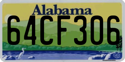 AL license plate 64CF306