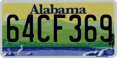 AL license plate 64CF369