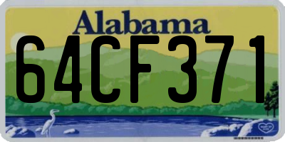 AL license plate 64CF371