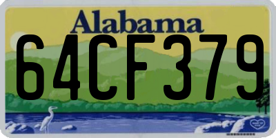 AL license plate 64CF379