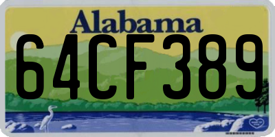 AL license plate 64CF389