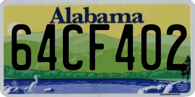 AL license plate 64CF402