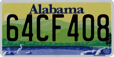 AL license plate 64CF408