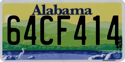 AL license plate 64CF414