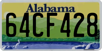 AL license plate 64CF428