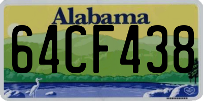 AL license plate 64CF438
