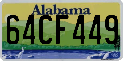 AL license plate 64CF449