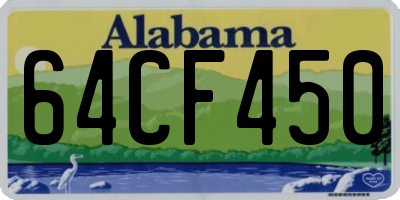 AL license plate 64CF450