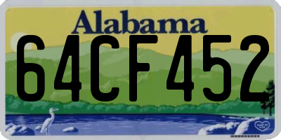 AL license plate 64CF452