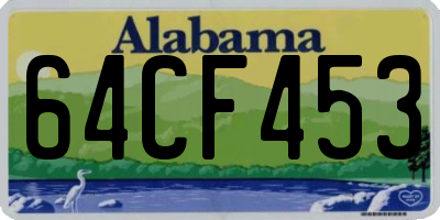 AL license plate 64CF453