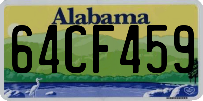 AL license plate 64CF459