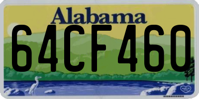 AL license plate 64CF460