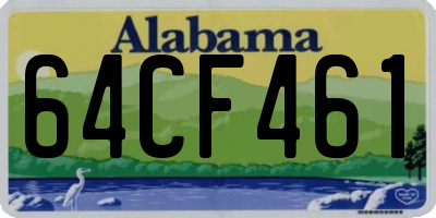 AL license plate 64CF461