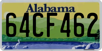 AL license plate 64CF462