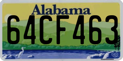 AL license plate 64CF463