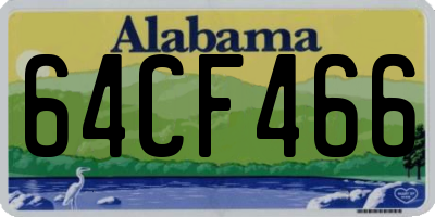 AL license plate 64CF466
