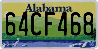 AL license plate 64CF468