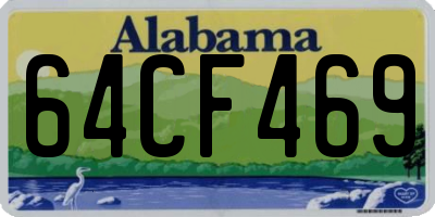 AL license plate 64CF469