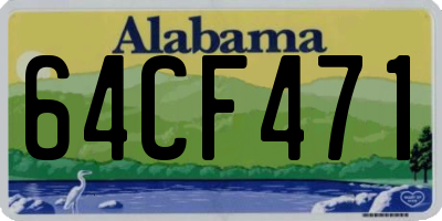 AL license plate 64CF471