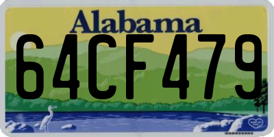 AL license plate 64CF479