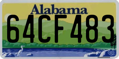 AL license plate 64CF483