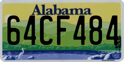 AL license plate 64CF484