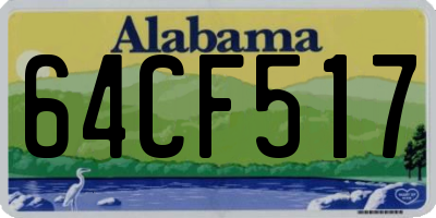 AL license plate 64CF517